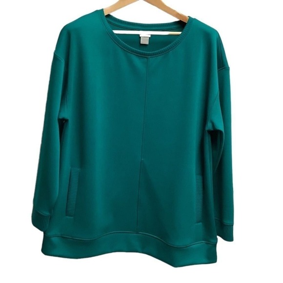 Chico's fabulously green Zenery tunic size 12 - Picture 1 of 7